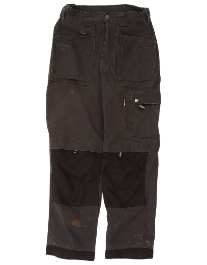 Dickies muške ravne kargo hlače W30 L28 sivi poliester u boji