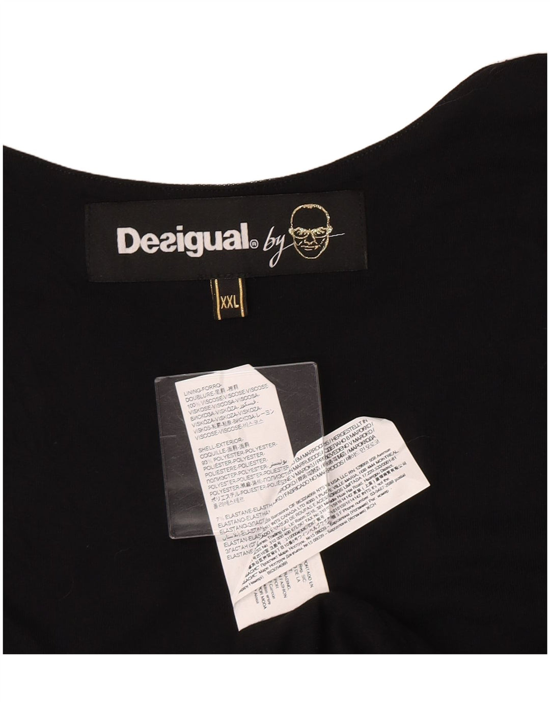 Desigual sarafan za djevojčice s apstraktnim uzorkom 15-16 godina 2XL crni leptir