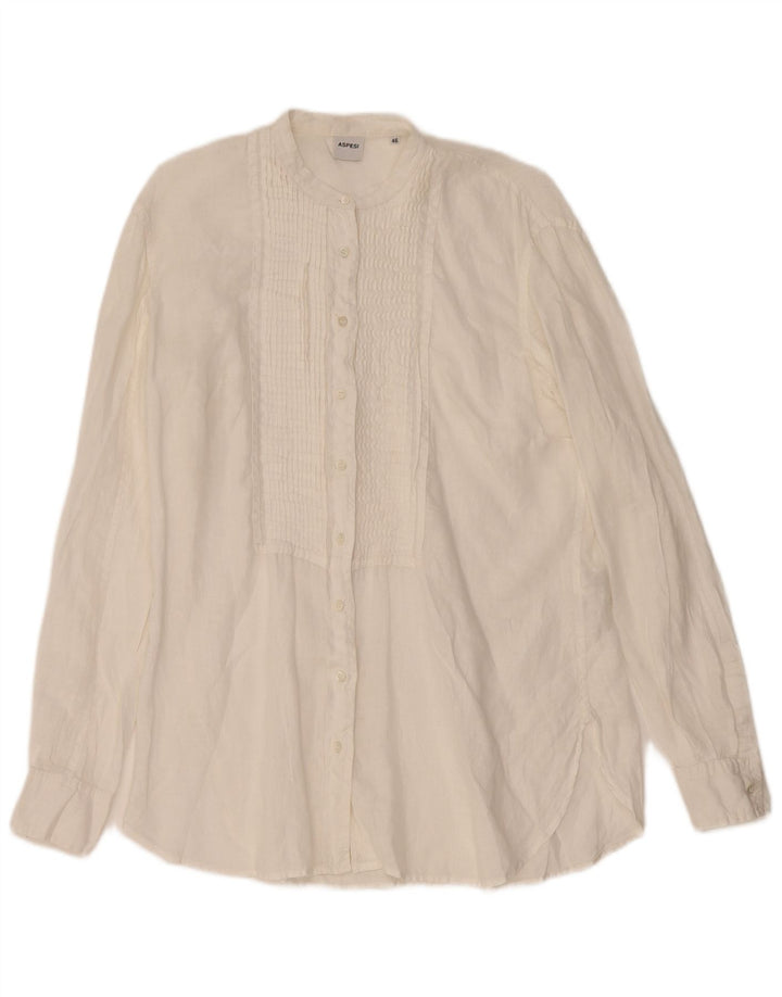 Aspesi Ženska smoking košulja IT 46 Large White Lan