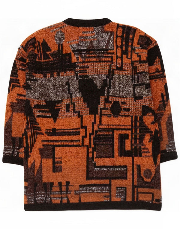 Excel ženski prekomjerni dugi kardigan džemper UK 14 Medium Orange