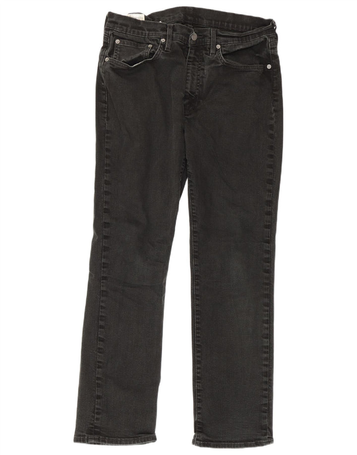 Levi's muške ravne traperice W33 L30 crni pamuk