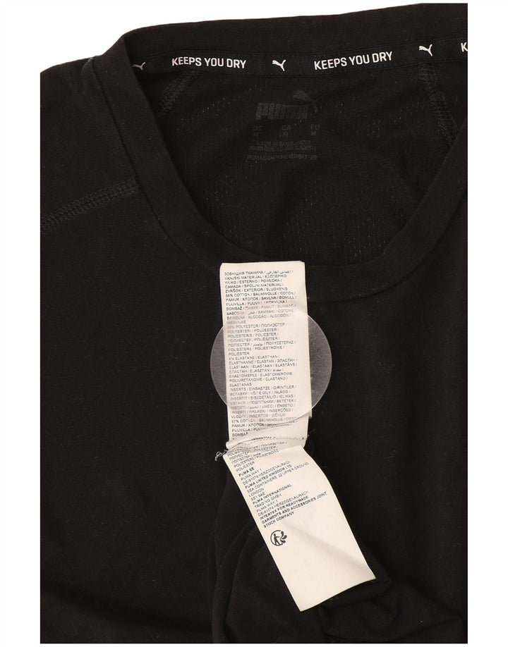 Puma muška majica kratkih rukava srednji crni pamuk