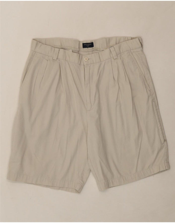 DOCKERS Mens Pegged Cargo Shorts W38 XL Beige Cotton Vintage Dockers and Second-Hand Dockers from Messina Hembry 