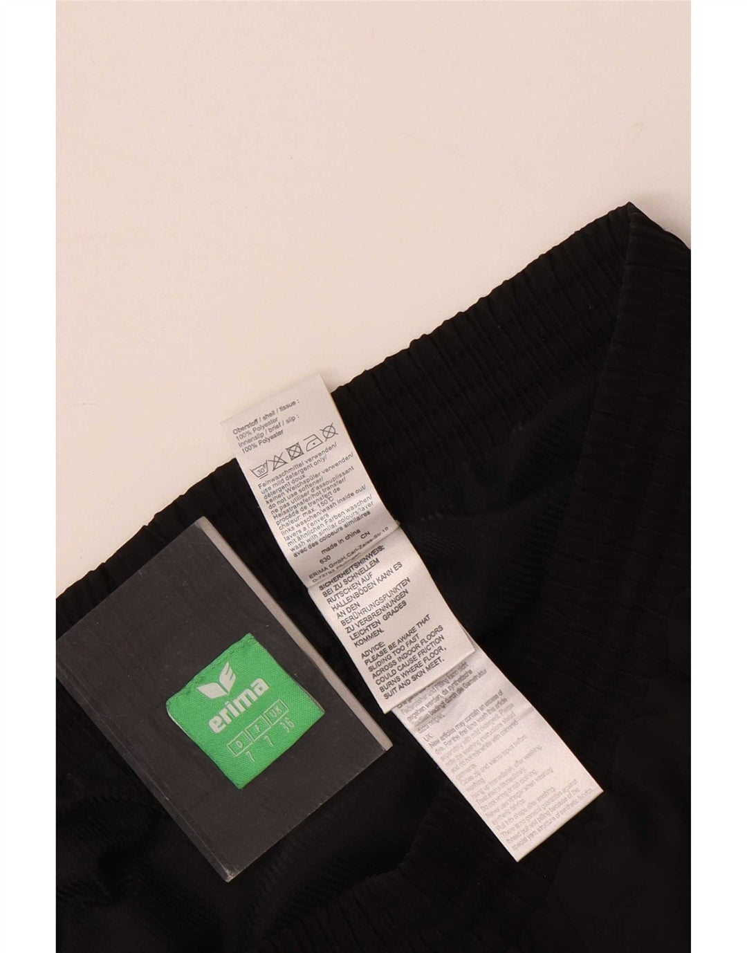 Erima Mens Sport Shorts Large Black Colourblock Polyester
