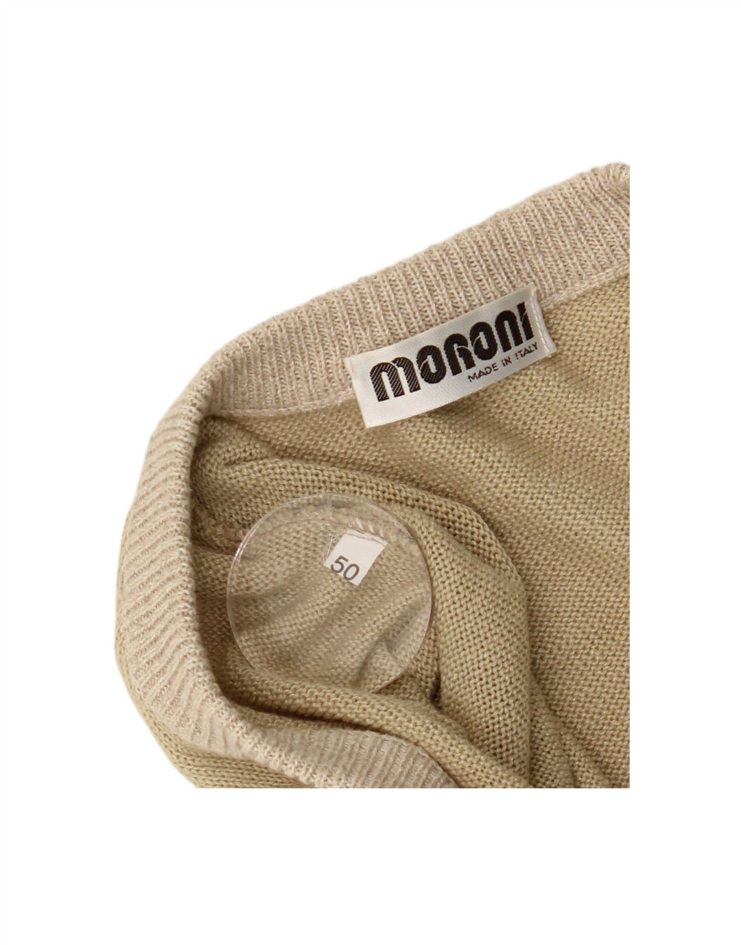VINTAGE Mens V-Neck Jumper Sweater IT 50 Medium Grey Colourblock