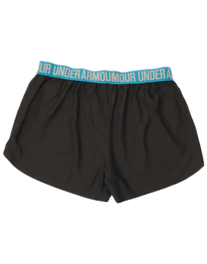 UNDER ARMOUR Ženske grafičke sportske kratke hlače UK 14 srednje crne boje