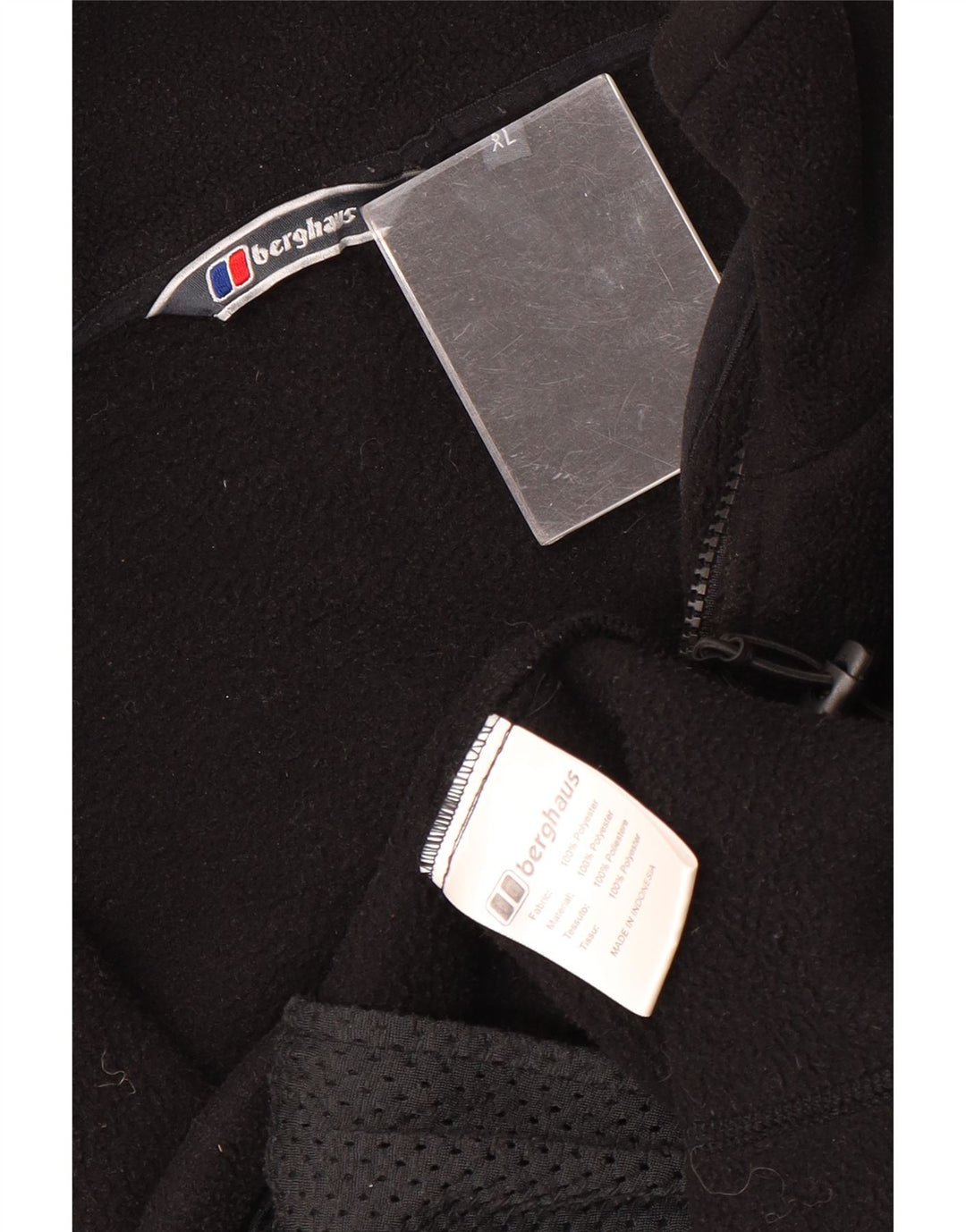 BERGHAUS Muška jakna od flisa s podstavom UK 42 XL crni poliester
