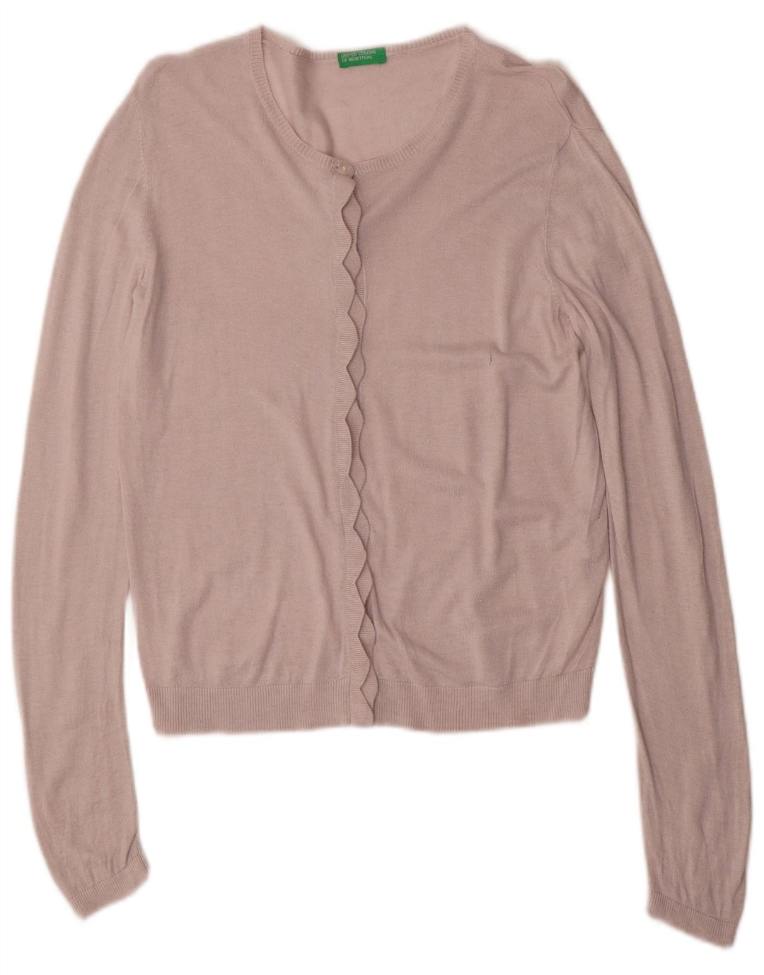 BENETTON Pulover s kardiganom za djevojčice 11-12 godina 2XL od ružičaste viskoze