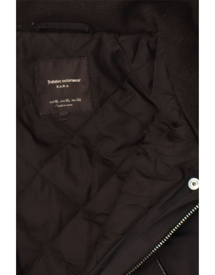Zara ženska vjetrovka s kapuljačom UK 18 XL crni poliester