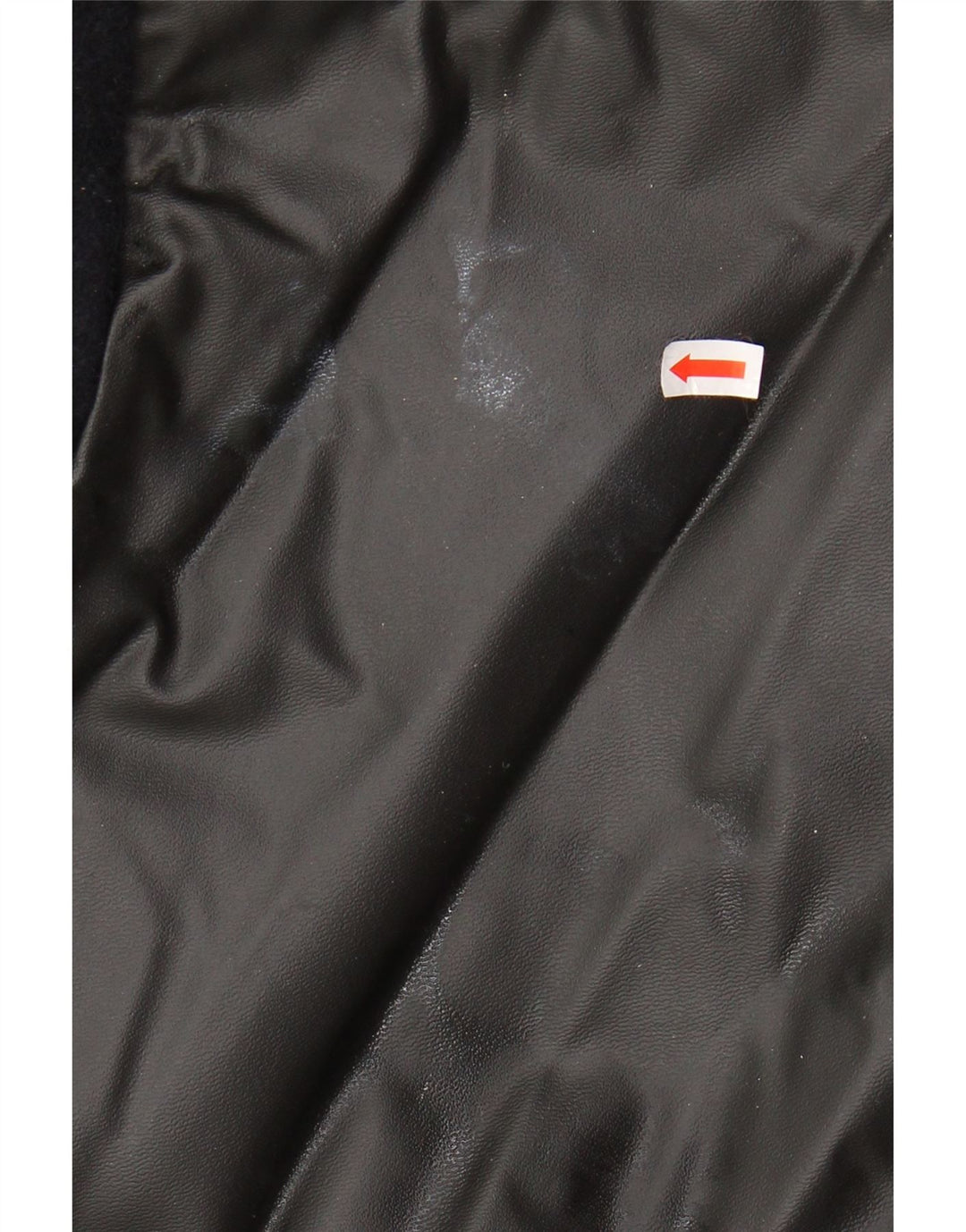 VINTAGE muški široki kaput IT 44 XS tamnoplava vuna u blokovima boja