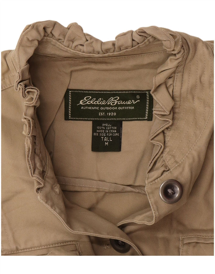 Eddie Bauer ženski visoki sako jakna UK 12 srednje bež pamuk