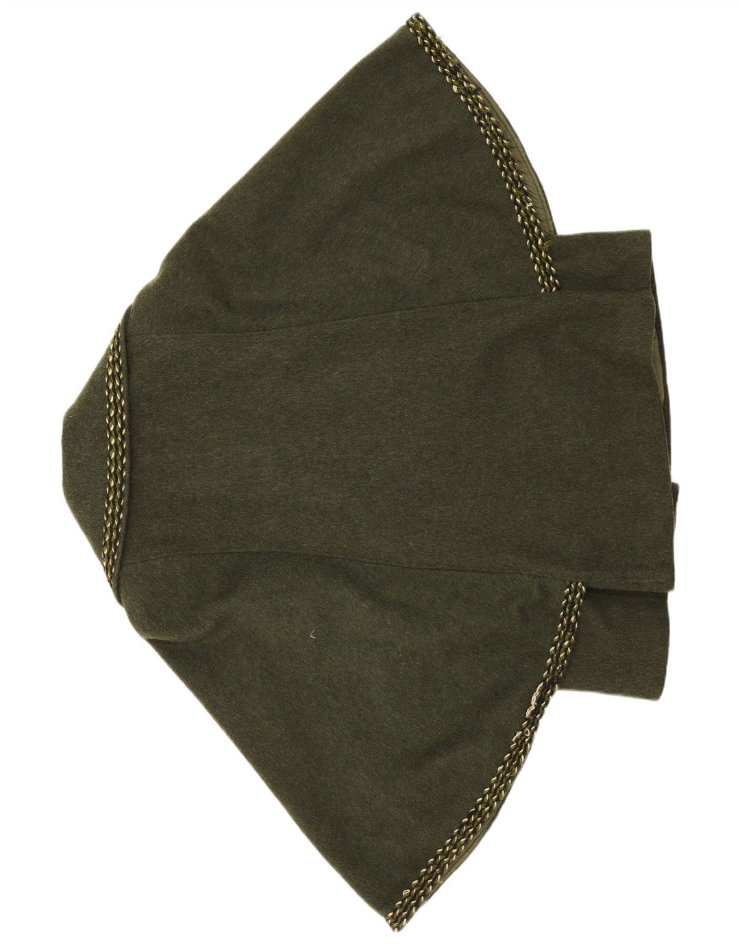 Vintage ženski pončo kaput EU 38, srednja kaki vuna