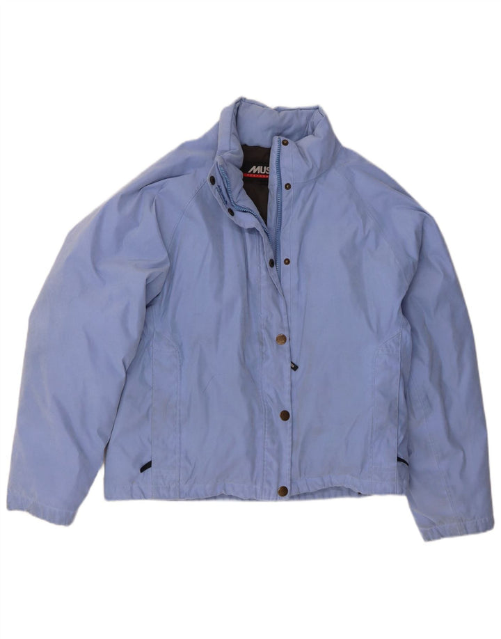 Musto ženska podstavljena jakna UK 14 veliki plavi poliester