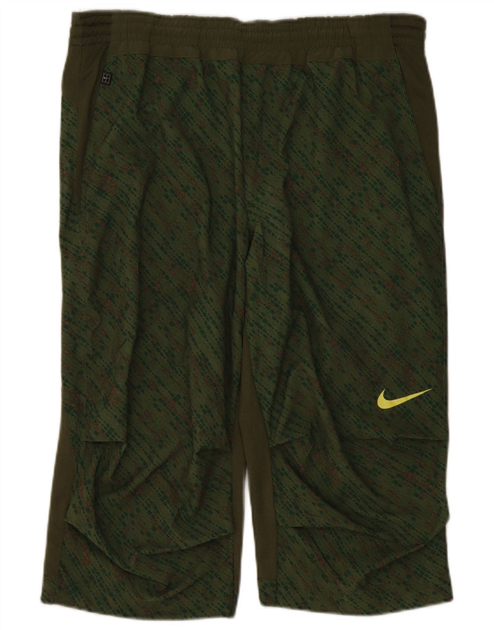 Nike muške sportske kratke hlače bermuda Large kaki geometrijske