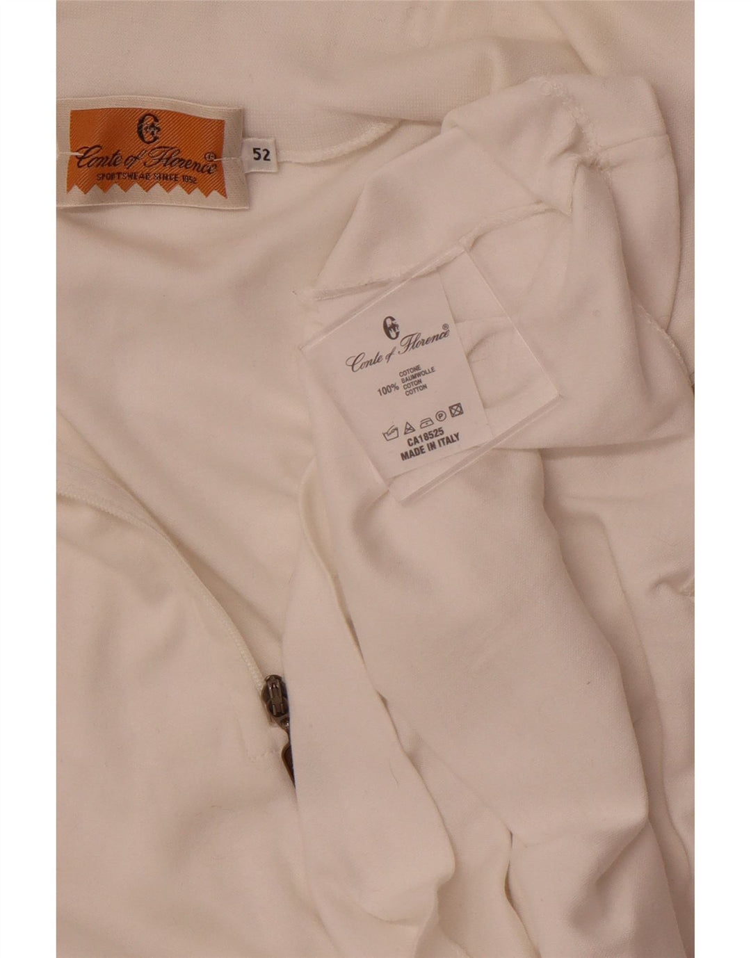 CONTE OF FLORENCE Ženska majica s izrezom i trenirkom IT 52 2XL Bijela