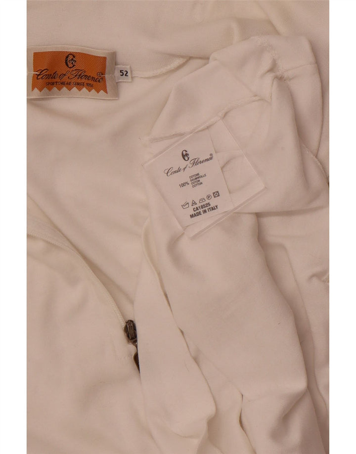 CONTE OF FLORENCE Ženska majica s izrezom i trenirkom IT 52 2XL Bijela