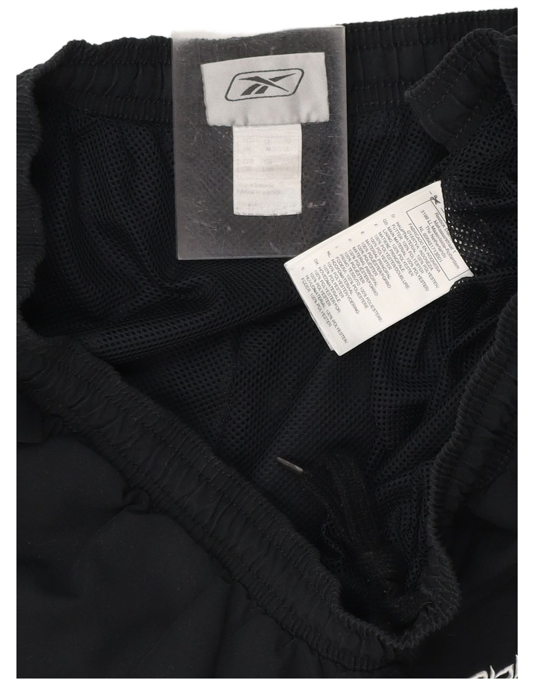 REEBOK Muške kratke sportske bermude s grafičkim motivima IT 50 veliki crni poliester