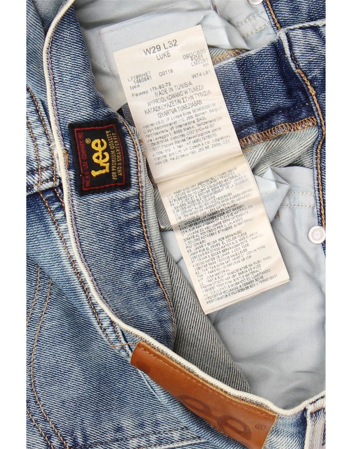 Muške uske traperice LEE Luke W29 L32 plavi pamuk