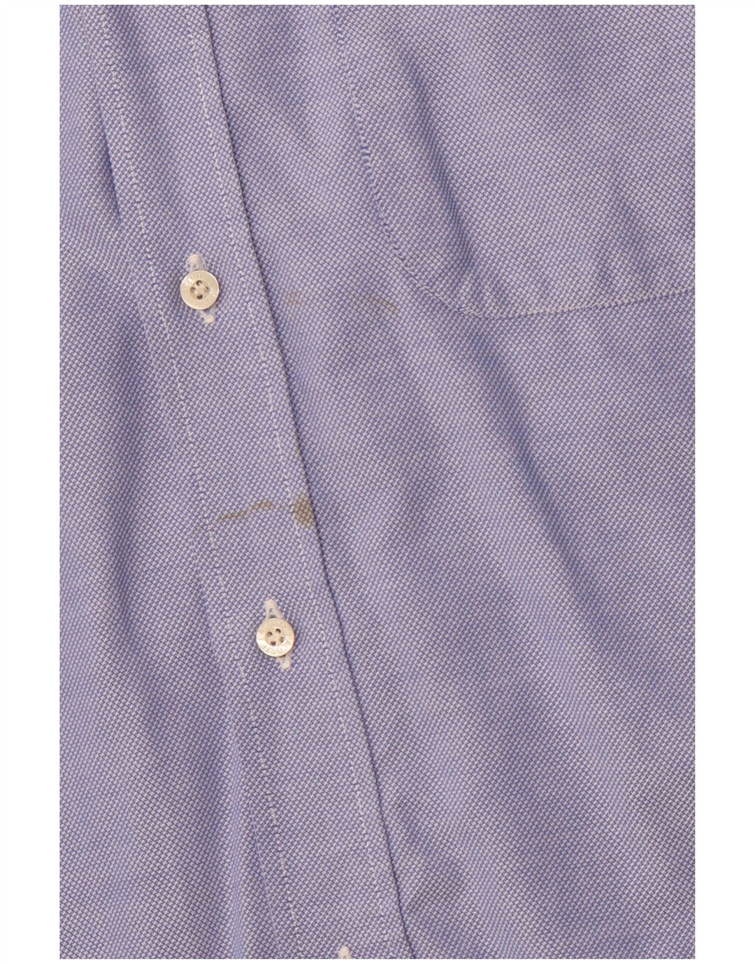 LACOSTE muška košulja kratkih rukava, velika plava pamučna veličina 41