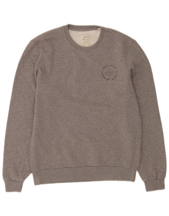 Jack Wills Muška majica s kratkim rukavima, srednje sivi flekasti pamuk
