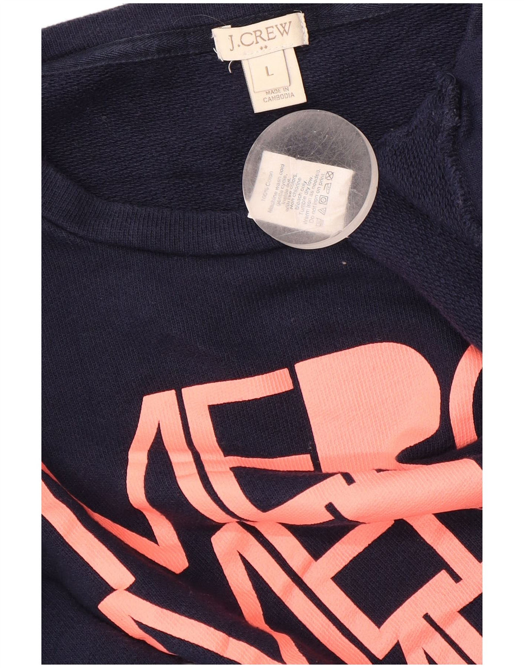 J. CREW Ženska majica s grafičkim motivima UK 16 Veliki tamnoplavi pamuk