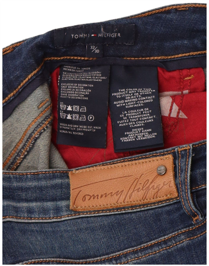 Ženske traperice Tommy Hilfiger Bootcut W32 L30 tamnoplavi pamuk