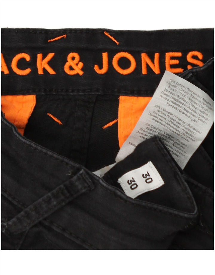 Jack & Jones muške uske kargo hlače W30 L25 sivi pamuk