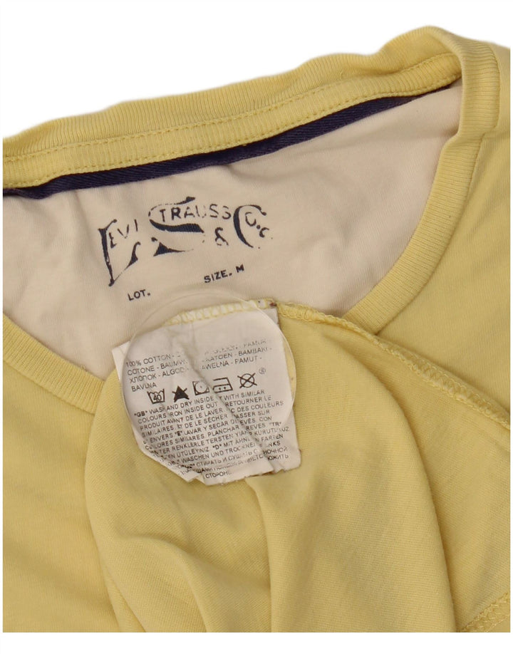 Levi's muška majica kratkih rukava s grafičkim motivima srednje žuti pamuk