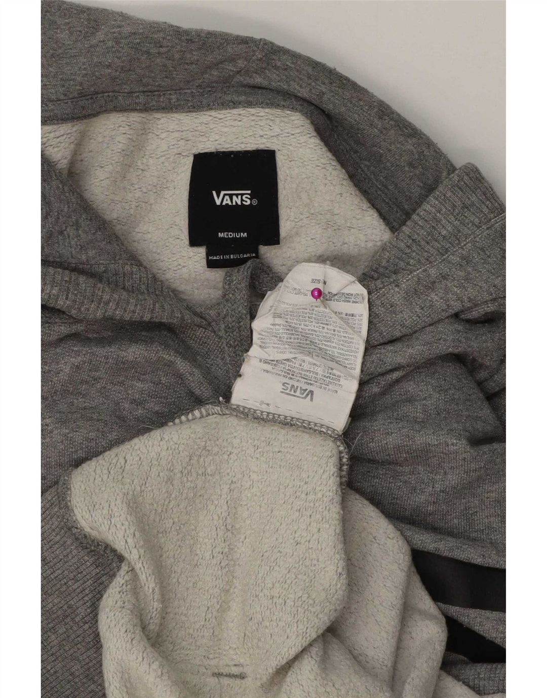 Vans muška majica s kapuljačom s kapuljačom srednje sive boje od pamuka
