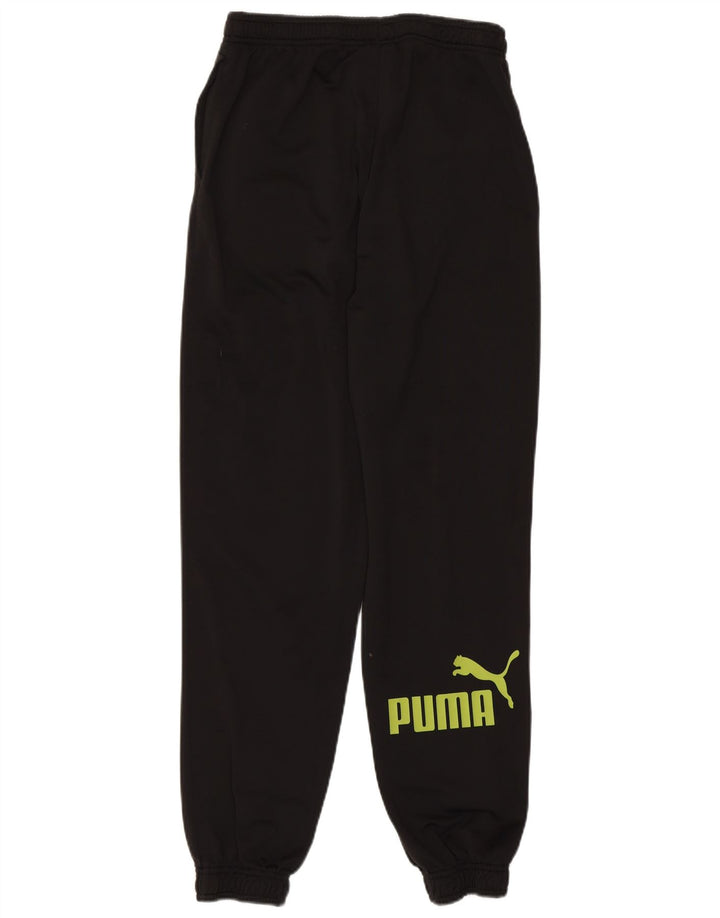 Puma Boys Graphic Trenirka Hlače Joggers 13-14 godina crni poliester