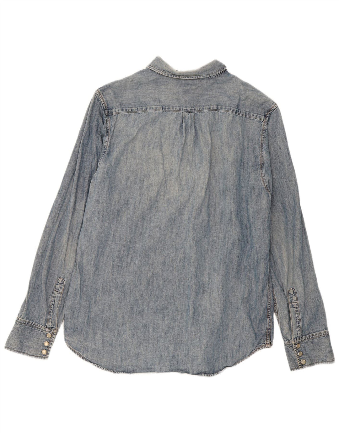 DKNY Mens Denim Shirt Large Blue Cotton