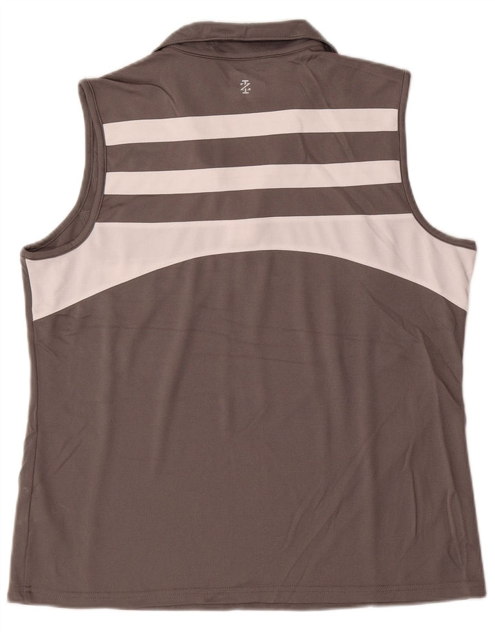 IZOD ženska polo majica bez rukava UK 18 XL sivi poliester u boji