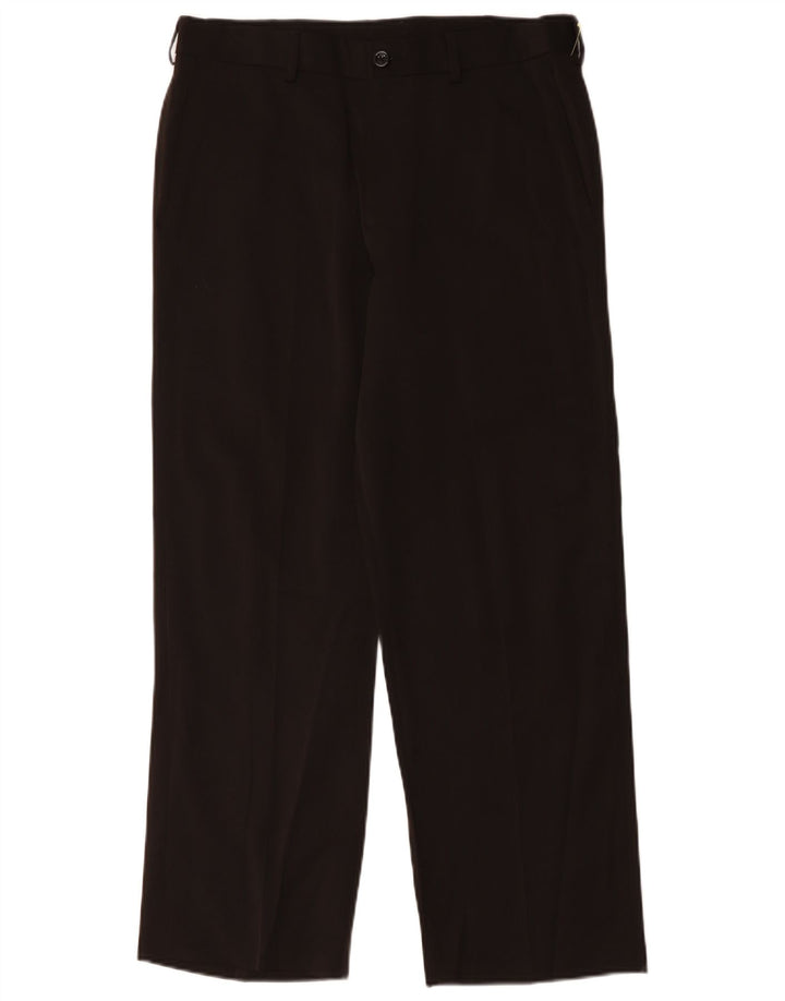 Izod muške ravne chino hlače W34 L29 crni poliester