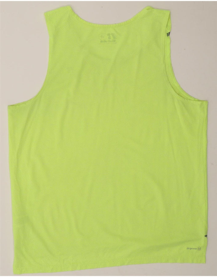 RUSSELL ATHLETIC Mens Vest Top Large Yellow Polyester Vintage Russell Athletic and Second-Hand Russell Athletic from Messina Hembry 