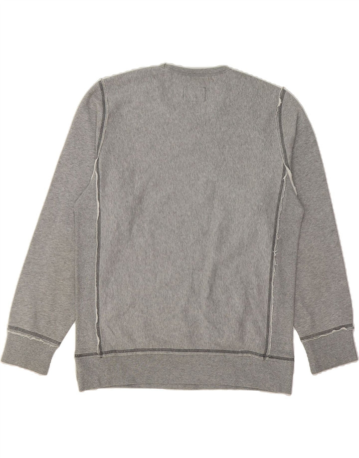 LOTTO Mens Graphic Sweatshirt Jumper XL Grey Cotton Vintage Lotto and Second-Hand Lotto from Messina Hembry 