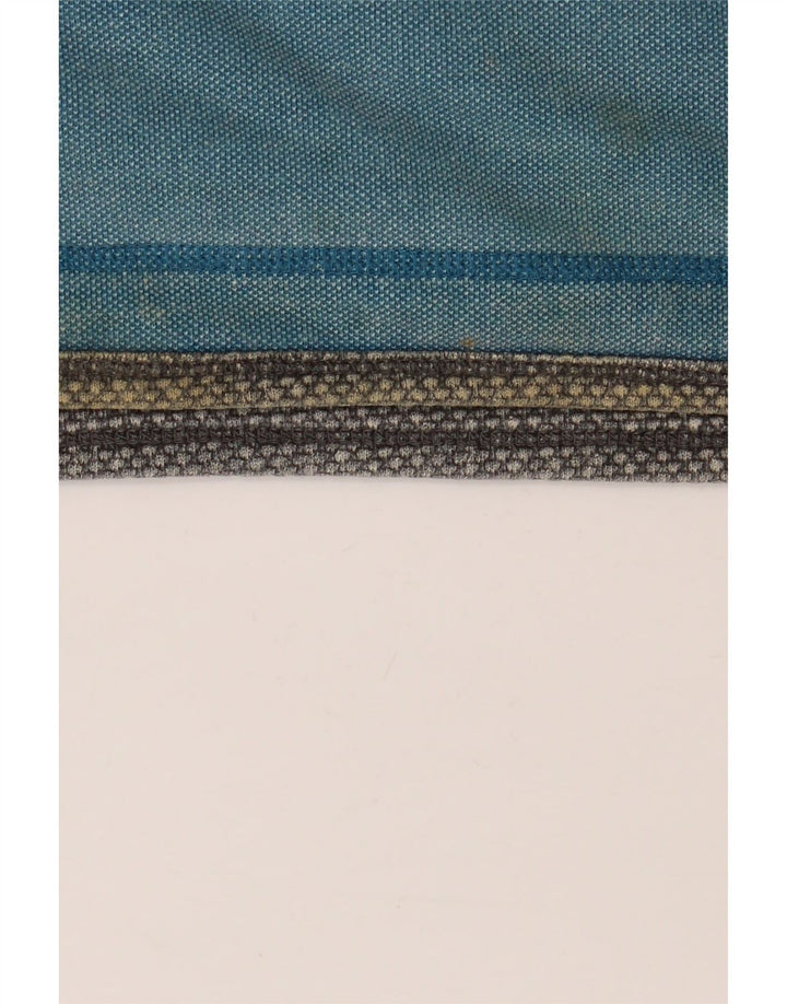 Fat Face Muška majica s izrezom i srednjim plavim pamukom