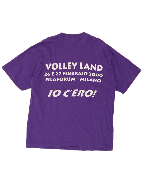 CHAMPION Ženska majica kratkih rukava s grafičkim motivima UK 16 Veliki ljubičasti pamuk