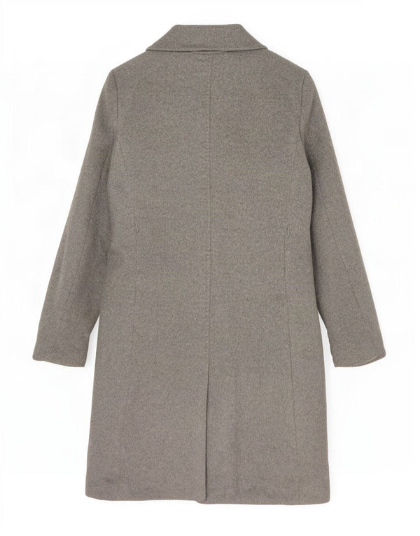 Max Mara Womens Overcoat UK 10 Small Grey Wool