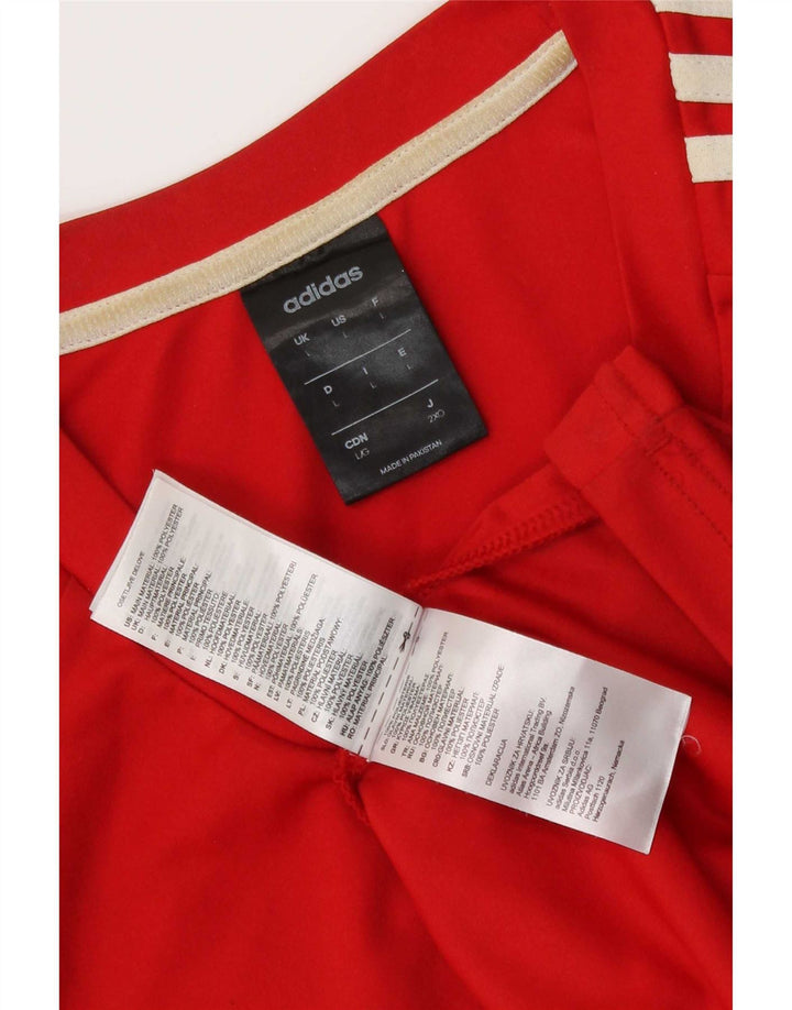 Adidas muška majica Climalite, veliki crveni poliester