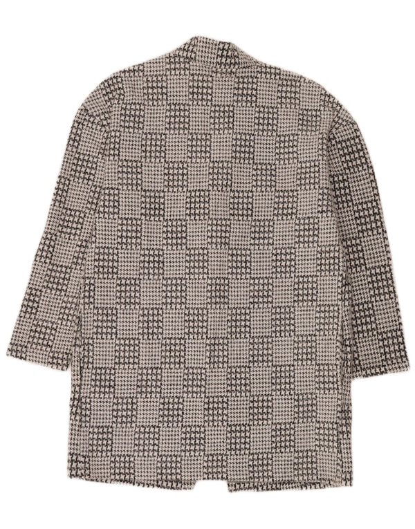 Marks & Spencer ženski otvoreni kaput UK 14 Veliki crni houndstooth