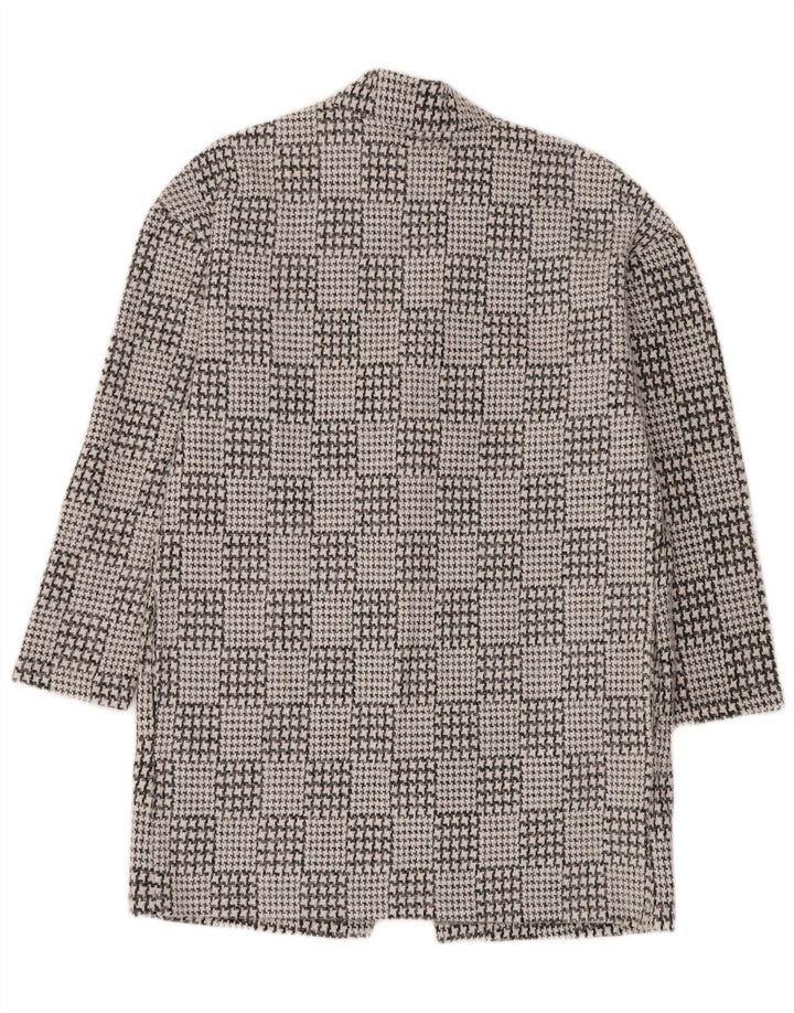 Marks & Spencer ženski otvoreni kaput UK 14 Veliki crni houndstooth