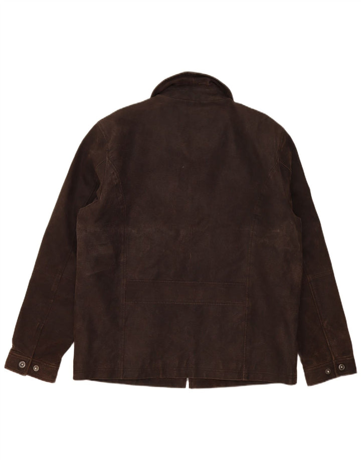 Tom Tailor muška kožna jakna UK 40 Large Brown