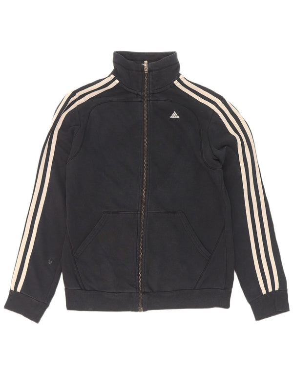 Adidas ženska gornja jakna trenirke UK 8/10 mala crna pamuk