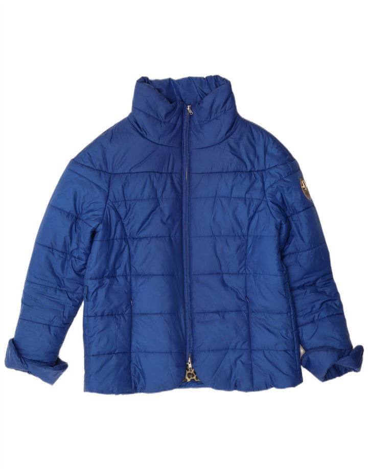 CAVALLI ženska podstavljena jakna IT 46 veliki plavi poliester