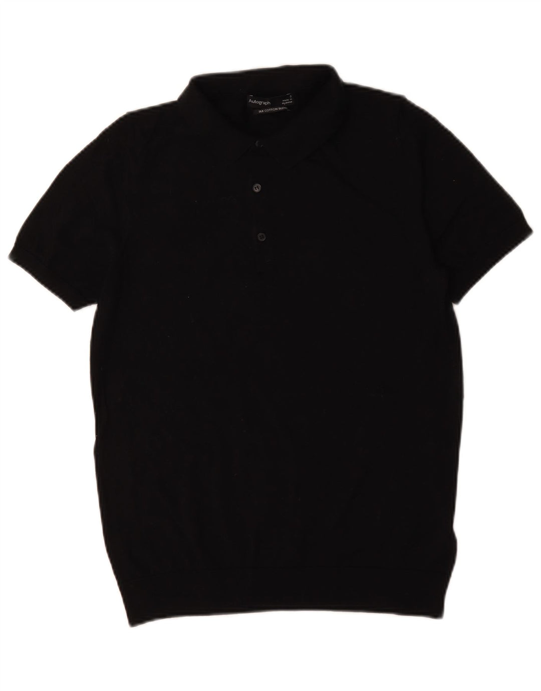 Marks & Spencer muška polo majica s autogramom Mala crna pamučna