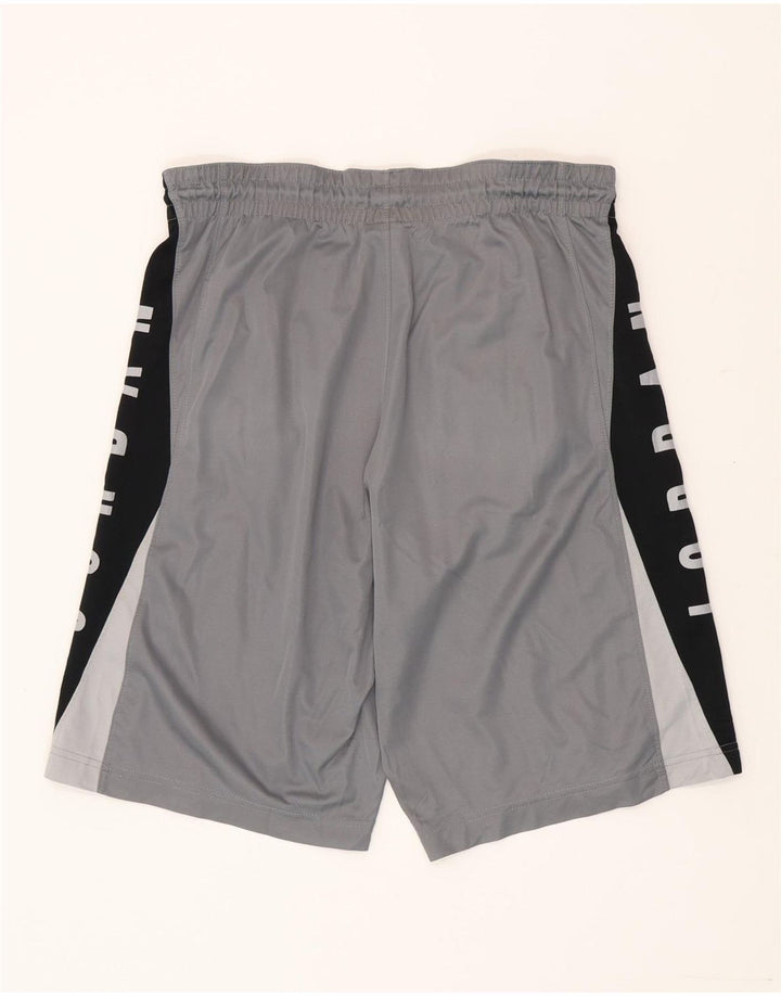 Jordan muške Dri Fit grafičke sportske kratke hlače male sive boje od poliestera