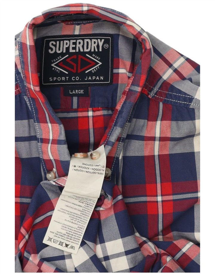 Superdry muška košulja, veliki šareni karirani pamuk