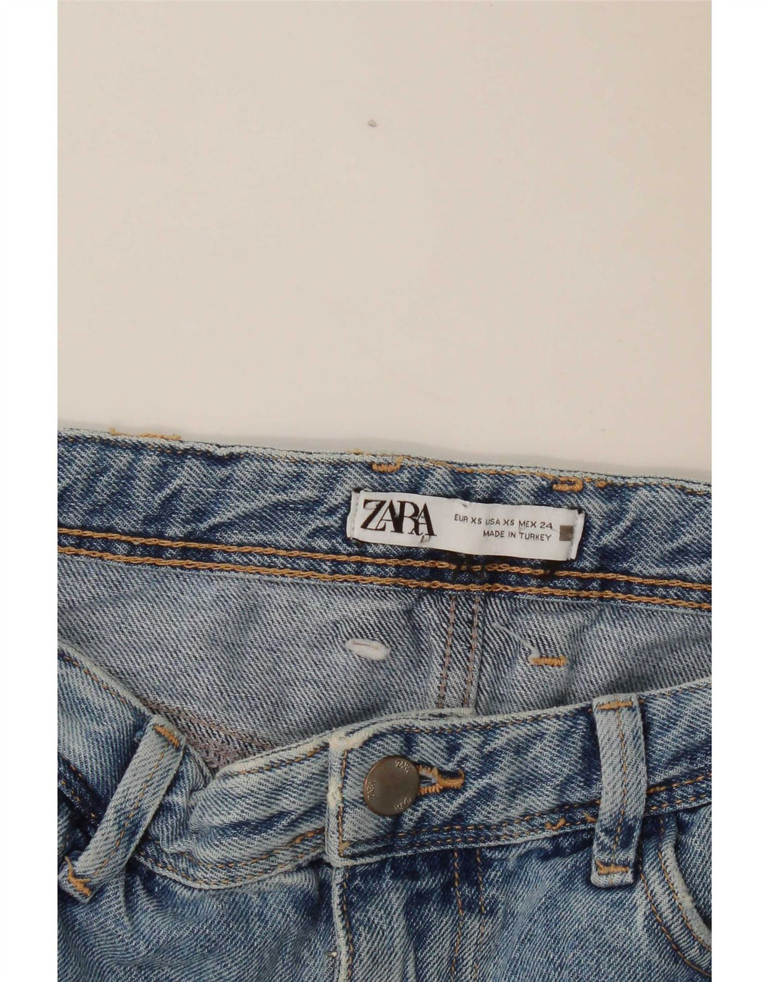 Zara ženska maksi suknja od trapera XS W24 plava