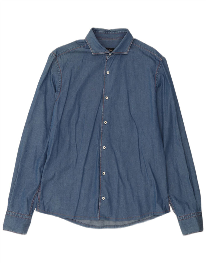 MASSIMO DUTTI Muška traper košulja Srednje plava