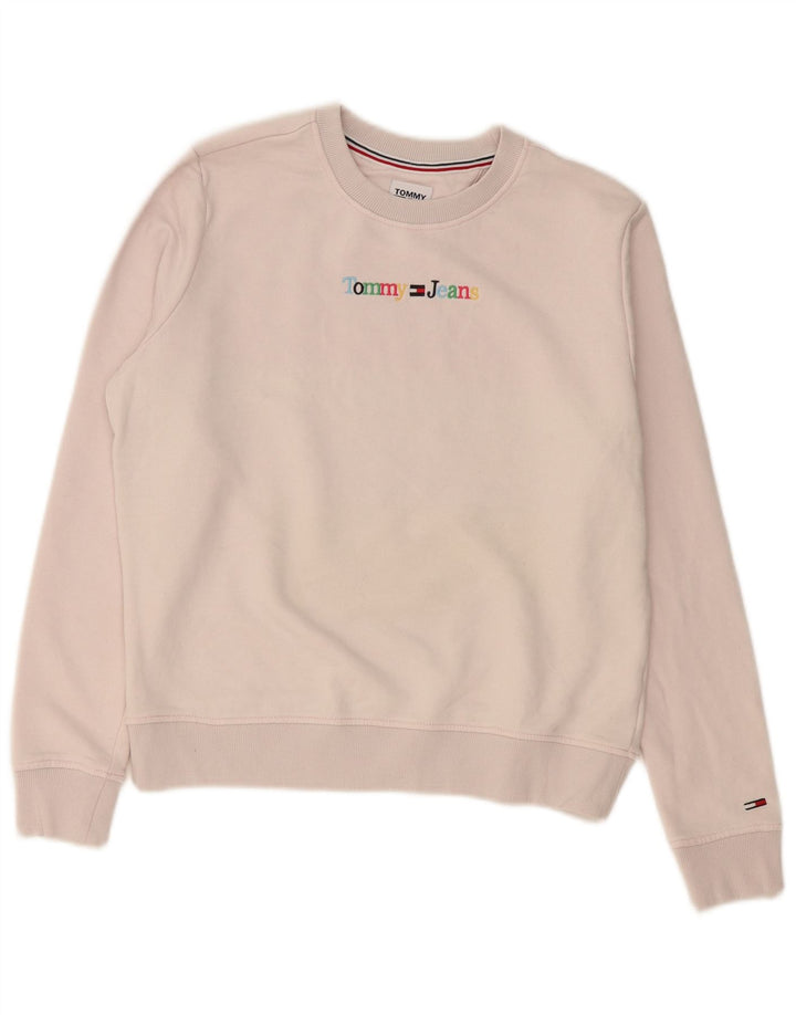 Tommy Hilfiger Ženska prekomjerna majica s grafičkim motivima UK 10 Small Pink
